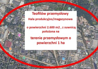 hala na sprzedaż - Łódź, Bałuty, Teofilów