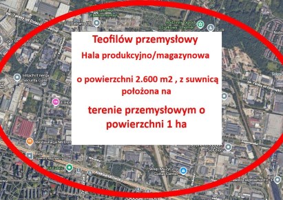 hala na sprzedaż - Łódź, Bałuty, Teofilów